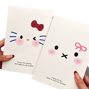 Nuevo Cuaderno de Notas con Tapa de Papel Cosida con Hilo, Diseño de Gato Adorable, A5, 100 Hojas - Product Image 5