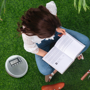 Lecteur CD portable rechargeable d'usine avec Bluetooth, haut-parleur intégré, prise casque, anti-saut de disque, répétition A-B, Discman personnel pour étudiant - Product Image 4