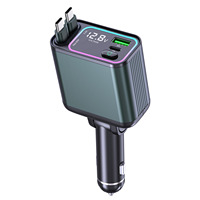 Cargador de Coche GXYKIT GC08 65W USB Tipo C de Carga Rápida 12-24V para Encendedor de Cigarrillos con Indicador LED
