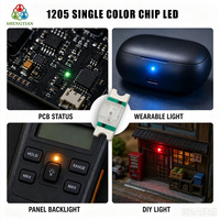 LED multicolore 1205 monocouche 0,06W avec cadre en alliage SMD pour PCB et éclairage portable