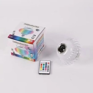 RGB âm nhạc ánh sáng bóng đèn trắng ánh sáng màu điều khiển từ xa bầu không khí ánh sáng bóng đèn với Loa thông minh Bluetooth E27 <span class=keywords><strong>LED</strong></span> bóng đèn - Product Image 6