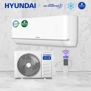 Mini Aires Acondicionados Split HYUNDAI Peak Performance, R410a, 12000 Btu, <span class=keywords><strong>Inverter</strong></span>, Solo Frío, Control por Wifi, <span class=keywords><strong>Aire</strong></span> <span class=keywords><strong>Acondicionado</strong></span> Inteligente - Product Image 1