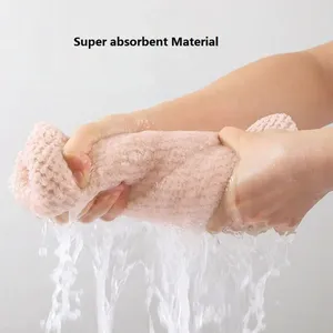 Serviette en microfibre absorbante de grande taille, couleur unie, avec sangle élastique, douce et à séchage rapide, 1 pièce - Product Image 2