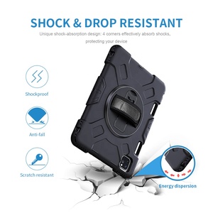 Funda de <span class=keywords><strong>mano</strong></span> con soporte de rotación de 360 grados para <span class=keywords><strong>IPad</strong></span> Pro 10,5, 11, 12,9, 2018, 2020, 2021, 9,7, Air 4, 5, <span class=keywords><strong>Mini</strong></span>, 6, a prueba de golpes - Product Image 4