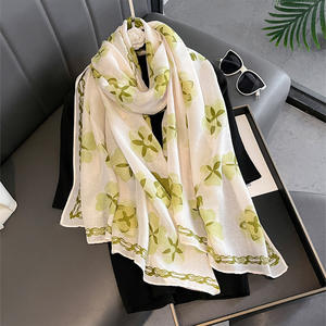 Pañuelo de Cabeza Largo y <span class=keywords><strong>Grande</strong></span> de 180*85CM, Nuevo Modelo 2026, Chal de <span class=keywords><strong>Playa</strong></span> Transpirable para Mujer, Pañuelo de Viscosa con Elegante Diseño de Lazo - Product Image 2