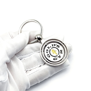 Portachiavi in Metallo Personalizzato con Logo Fitness Smaltato Portachiavi Girevole in Metallo con Logo Personalizzato per Palestra - Product Image 1