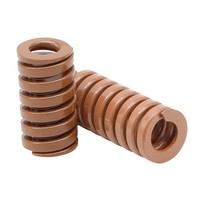 Ressort de compression en acier allié silicium-chrome brun 50x25mm pour presse à injection plastique, charge super lourde 1984lb