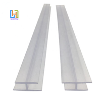 Bande de connexion en PVC pour mur-rideau en verre transparent personnalisé