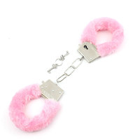 TT FOREST BDSM Menottes en acier inoxydable avec peluche, attaches de bondage, menottes de cosplay, jouets sexuels pour couple