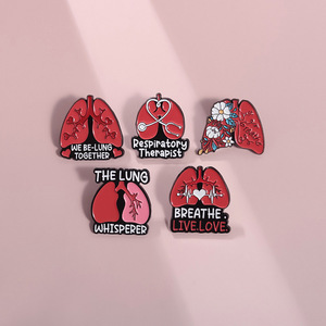 21 Thiết Kế Sáng Tạo Organ Kit Tim Trâm Pins Đồ Trang Sức Quà Tặng Phụ Kiện Phổi Hơi Thở Kim Loại Hợp Kim Bác Sĩ Y Tá Pins - Product Image 5