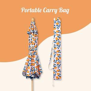 Оптовая продажа, винтажный солнцезащитный козырек с принтом, уличный складной внутренний дворик, зонт с бахромой, Солнцезащитный пляжный зонт с наклоном - Product Image 5