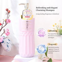 Shampooing parfumé naturel en gros, collagène nourrissant et hydratant, produits capillaires professionnels coréens pour salon de coiffure et SPA