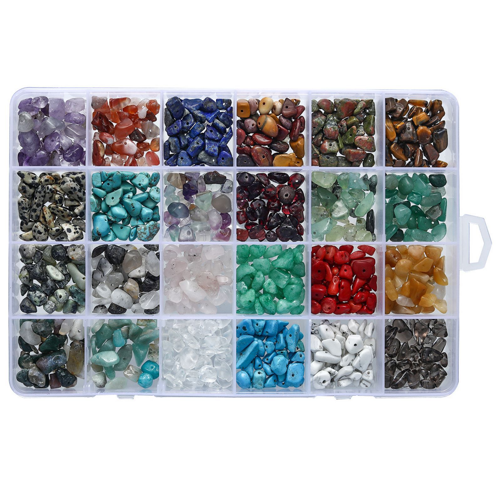 Hot Selling DIY Jewelry Making Tools Kit Colorful Natural Stone Crystal Beads Set for Bracelets/Earrings