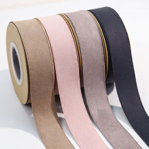 ริบบิ้นม้วนผ้ากำมะหยี่ผ้าไหมขอบยางยืดมีสายสองด้าน50yd ปรับแต่งได้ - Product Image 1