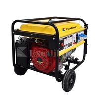 Excalibur Leichtgewichtiger, einfach zu transportierender Mini-Generator mit offenem Rahmen, tragbarer Benzingenerator mit 6,5 PS Motor