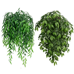 Hojas de sauce simuladas, hojas de seda para colgar en la pared, decoración interior y exterior, decoración de techo y jardín - Product Image 5