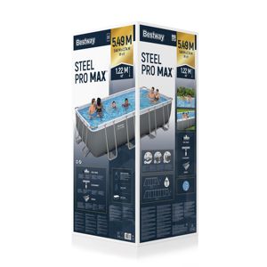 <span class=keywords><strong>Bestway</strong></span> 56466 5,49 m x 2,74 m x 1,22 m Familia PVC <span class=keywords><strong>Rectangular</strong></span> Marco grande al aire libre sobre el suelo Juego de <span class=keywords><strong>piscina</strong></span> - Product Image 6