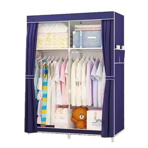 Armoire Portable Simple Pliant Métal Tissu Placard Suspendu Organisateur <span class=keywords><strong>Pas</strong></span> <span class=keywords><strong>Cher</strong></span> pour Le Stockage De Tissu - Product Image 5