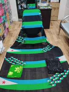 Alemania algodón Somalia Dirac conjunto para tela de gasa peso medio vestido antiestático desgaste Regular mujeres al por mayor - Product Image 4