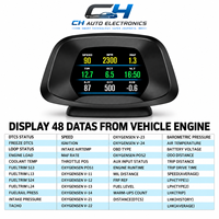 Compteur numérique intelligent pour voiture, affichage OBD2 GPS HUD, vitesse, régime moteur, température de l'eau, consommation de carburant, alarme de tension pour toutes les voitures