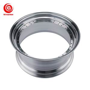 Pwc tùy chỉnh 18 " - 26" giả mạo bánh xe khoảng trống rim Lip 6061 T6 2 mảnh giả mạo bánh xe môi bên trong thùng với vòng - Product Image 1