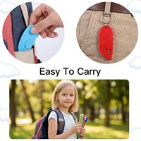 Mini-couteau découseur de colis en plastique personnalisé avec logo, ouvre-lettre porte-clés, couteau de découpe portable en gros avec porte-clés, idéal pour les cadeaux