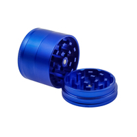 Broyeur à herbes personnalisé en aluminium CNC de 51 mm, couleur unie, 4 pièces, vente en gros d'usine