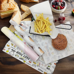 Giấy gói thức ăn nhanh, giấy gói bánh mì, giấy cuộn chống dầu, giấy thực phẩm cao cấp, tùy chỉnh - Product Image 4