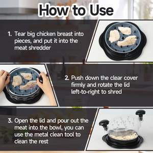 Desmenuzador de Pollo al por Mayor, Novedad, Herramienta Grande para Deshebrar Pechuga con Mango Ergonómico - Product Image 2