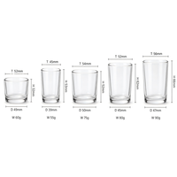 Supports de bougies chauffe-plat en verre transparent en grande quantité, sortie d'usine, pour la décoration de tables de mariage et de banquets