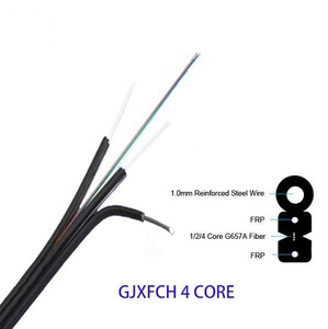 1 Lõi 4 Lõi Thả Cáp Single Mode <span class=keywords><strong>Fiber</strong></span> Optic Cáp Bọc Thép 1KM Tùy Chỉnh Cáp Quang - Product Image 2