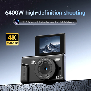 Appareil photo numérique 64MP avec zoom 16X, 4K HD, OTG, AF, étanche/antichoc, écran LCD 2,4 pouces rotatif à 180°, flash LED, capture de sourire, batterie rechargeable - Product Image 6