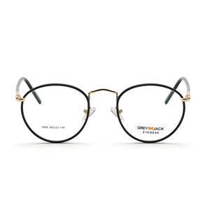 Lunettes de vue grises à monture ronde XS9005, monture intégrale minimaliste, tendance unisexe, verres plats - Product Image 4