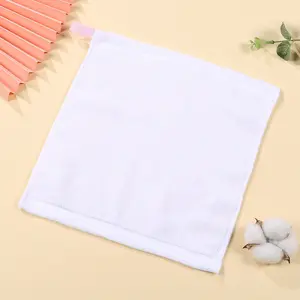 厂家批发高品质25 * 25厘米100% 纯棉纯棉小手巾清洁