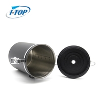 Ensemble de pots de stockage en acier inoxydable, bocaux de cuisine, pour épices, le café, le sucre, le thé, de couleur jaune, pièces