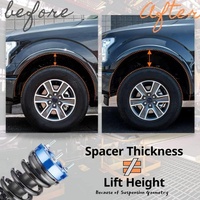Nouveau kit de rehausse 4x4 de 32 mm (2 pouces) avec entretoises de ressort hélicoïdal avant en aluminium pour pick-up 2005-2021 FJ Cruiser Land Cruiser
