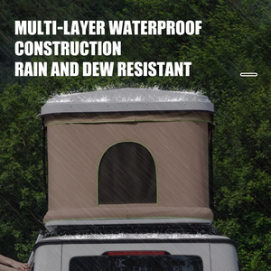 Tente de toit rigide pliable pour SUV, ouverture rapide, tente de camping imperméable pour voyage en extérieur, conception à ouverture rapide 61, sans structure de montage - Product Image 5