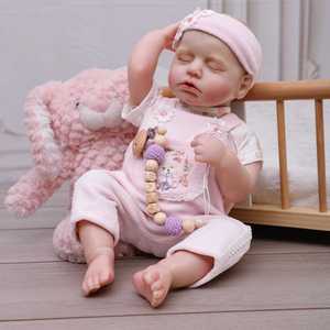 Muñeca Bebé <span class=keywords><strong>Reborn</strong></span> <span class=keywords><strong>de</strong></span> Vinilo Suave <span class=keywords><strong>de</strong></span> 20 Pulgadas, Modelo <span class=keywords><strong>de</strong></span> Juguete Realista <span class=keywords><strong>de</strong></span> Recién Nacido, Regalo para Cumpleaños, Días Festivos y Festivales - Product Image 1