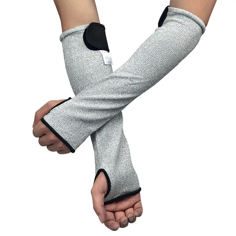 Custom cut-resistant hand sleeve 45 cm, with thumb hole cut-resistant arm cover/cut-resistant arm glove level 5