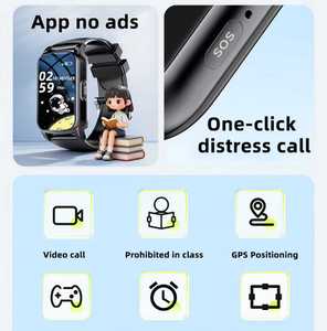 Montre connectée pour enfants 4G avec GPS, WiFi, localisation LBS, appel SOS, appel vidéo, géo-clôture, protection contre les appels inconnus, notification scolaire - Product Image 4
