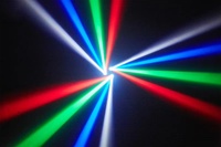 Projecteur LED 3-en-1 à effet Beam 50W, Lumière de Scène Mobile DJ, Stroboscope LED, Projecteur Laser pour Soirées Disco, Clubs, Bars, KTV