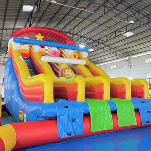 Tobogán Acuático Inflable con <span class=keywords><strong>Piscina</strong></span>, Tobogán Inflable Comercial para Niños, Tobogán Acuático Inflable - Product Image 5