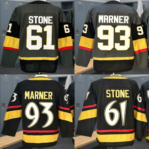 Men's Hockey Jersey Adults Stone 61 Marner 93 Heat Transfer Print Polyester Ice Hockey Apparel Full Sleeve V-neck Moisture - Product Image 3