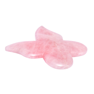 หินหยกธรรมชาติสำหรับนวดหน้า,เครื่องมือดูแลผิวรูปผีเสื้อหิน Gua Sha สำหรับนวดหน้า - Product Image 2