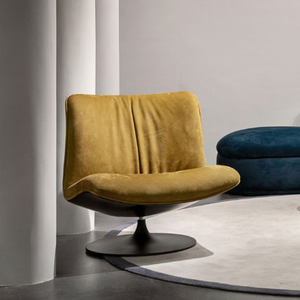 Sillón Individual de Diseño Minimalista Italiano <span class=keywords><strong>Marilyn</strong></span>, Tela Lijada, Moderno, para Sala de Estar, Sillón Tipo Pico de Pato para Dormitorio - Product Image 1