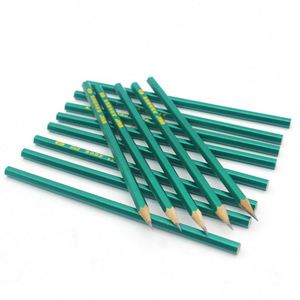 Lot de crayons hexagonaux verts HB en bois de haute qualité pour fournitures scolaires et de bureau – Le moins cher - Product Image 1