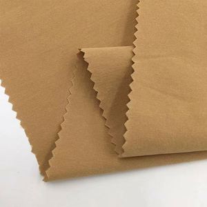 Tissu Brocart 40S Uni Teint Soie Froide Coton Respirant Résistant à l'Abrasion Poids Moyen Manteau Tendance pour Filles et Garçons - Product Image 3