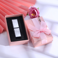 Boîte de rangement rigide pour rouge à lèvres, coffret cadeau élégant et luxueux, recyclable, haut de gamme, rose, pour cosmétiques, gloss à lèvres, avec EVA