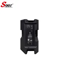 Système de sonorisation PA passif en bois 2.0 canaux pleine gamme avec moniteur LCD, 8 ohms, 80Hz-20kHz, contrôle par bouton, certifié CE/RoHS