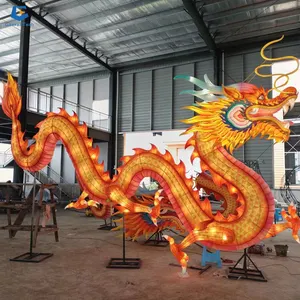 GTCC04中国の新年ランタン装飾人工祭シルクドラゴンランタン